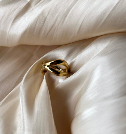 Ring goudkleurig stainless steel - inner glow