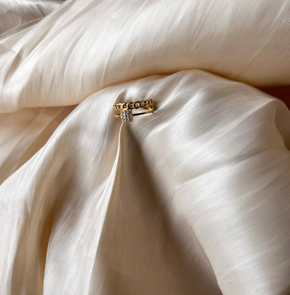 Ring goudkleurig stainless steel - Glow