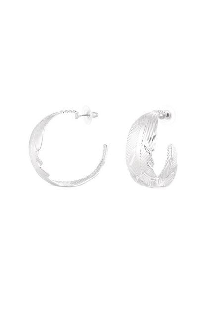 Oorbellen zilverkleurig- Sunset