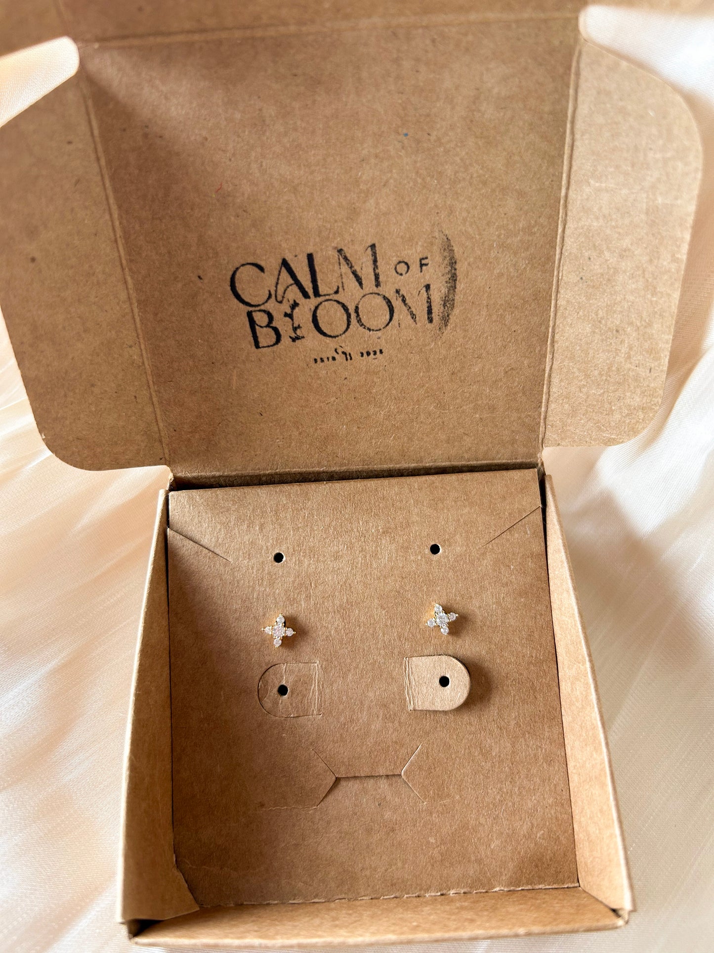 Oorbellen goudkleurig -Golden star