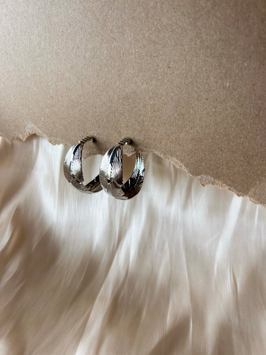 Oorbellen zilverkleurig- Sunset